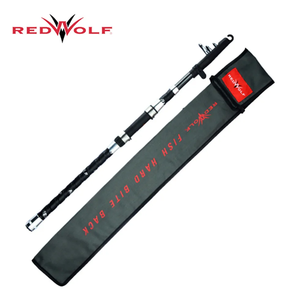 RedWolf Марка 2.1 м Телескопическая Удочка Углеродного Волокна Привет tech Спиннинг
