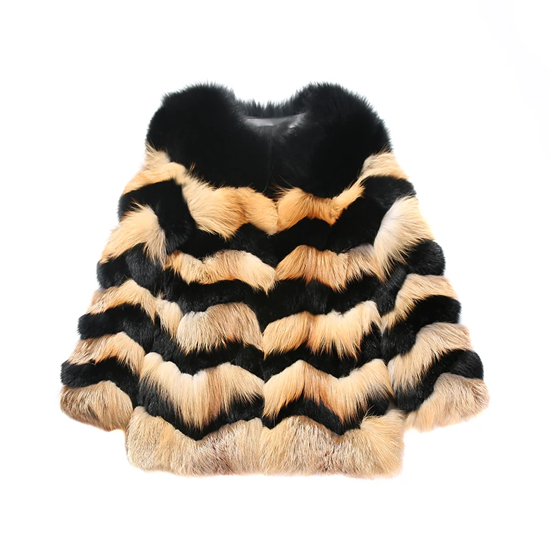 YINFEI Best Real Fox Fur Coat For Women Genuine Silver Outerwear Natural Jackets Waistcoat | Женская одежда