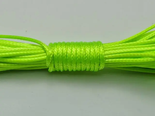 40 метров 1 5 мм Неоновый зеленый корейский вощеный шнур нить линия для Ювелирная