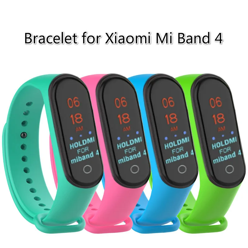New Sport Silicone Strap for Xiaomi Mi Band 4 band wrist strap For xiaomi miband 4 accessories bracelet Miband 4