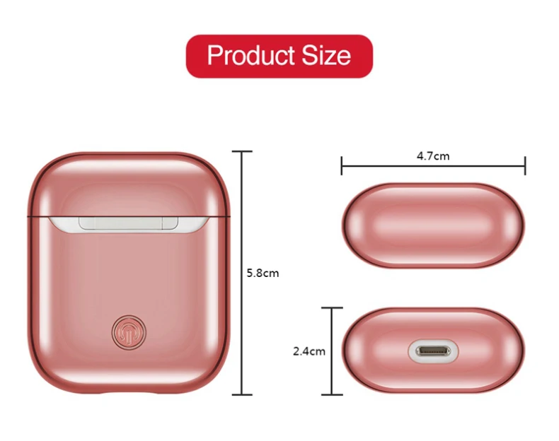 Чехол для Airpods 2 аксессуар силиконовый чехол Apple Air Pods защита от отпечатков пальцев