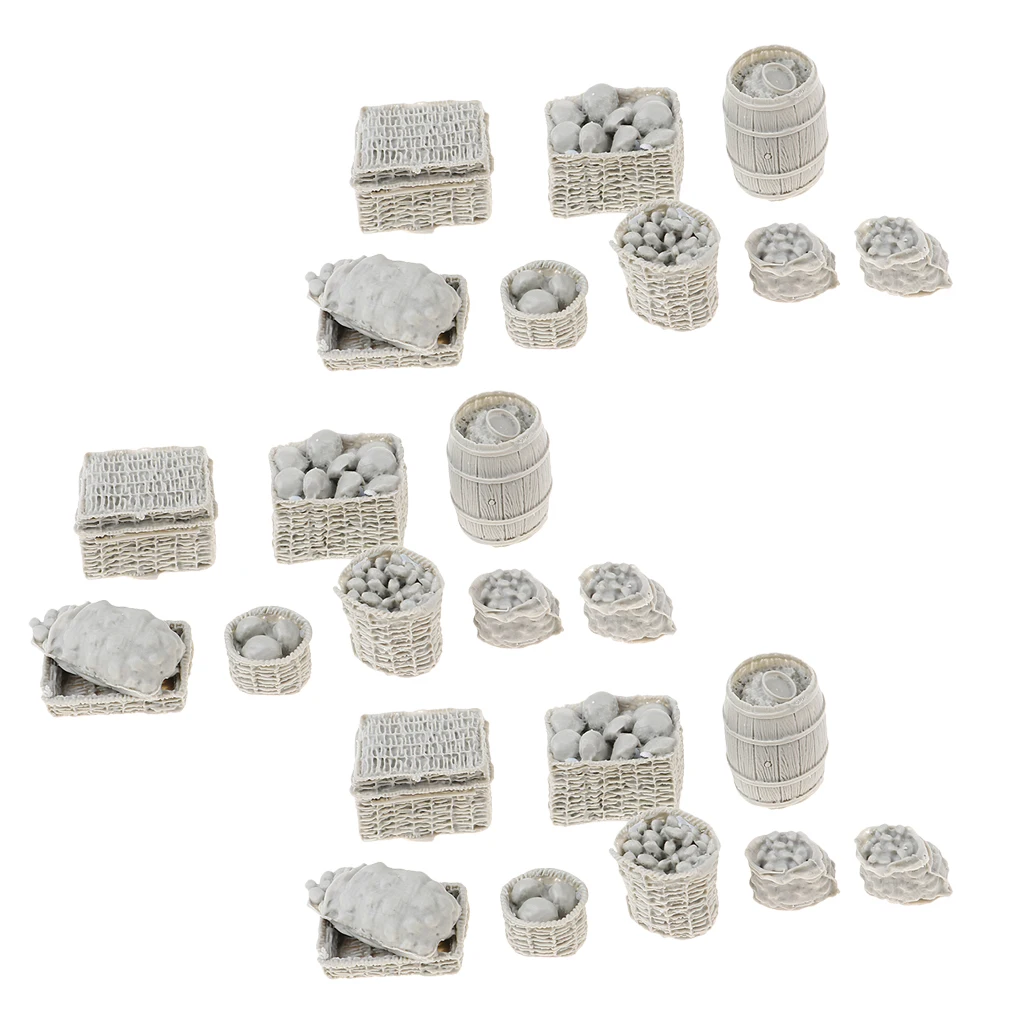 3 комплекта 1/35 поставки еды модель корзины для мини песочного стола Военная
