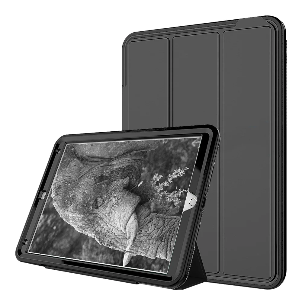 Для iPad Pro 9 7 трехслойный смарт чехол Гибридный армированный ударопоглощающий