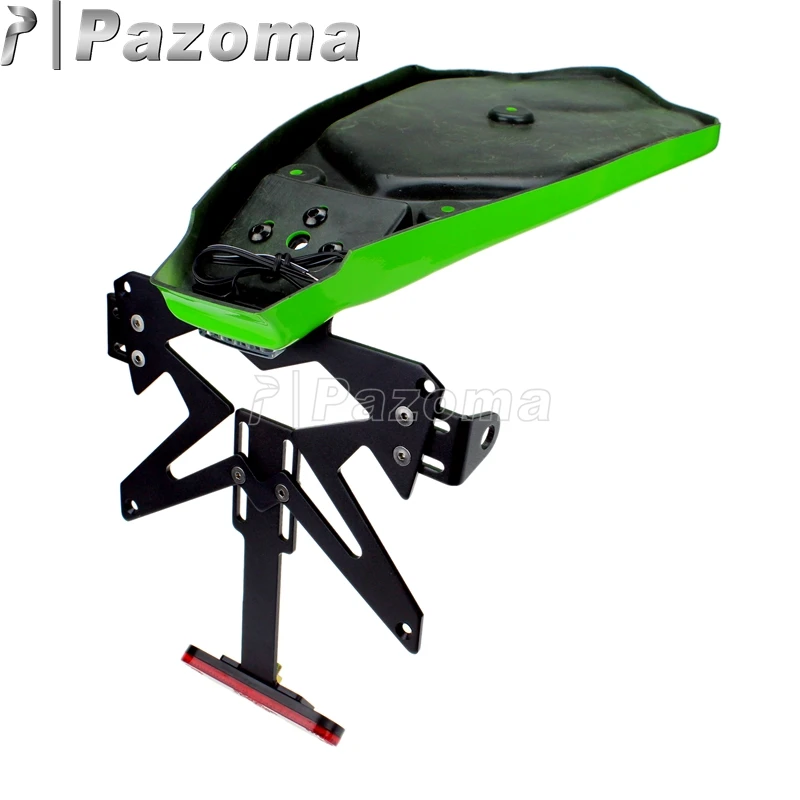 PAZOMA зеленый и черный для мотокросса Fender Eliminator/держатель номерного знака Kawasaki Ninja