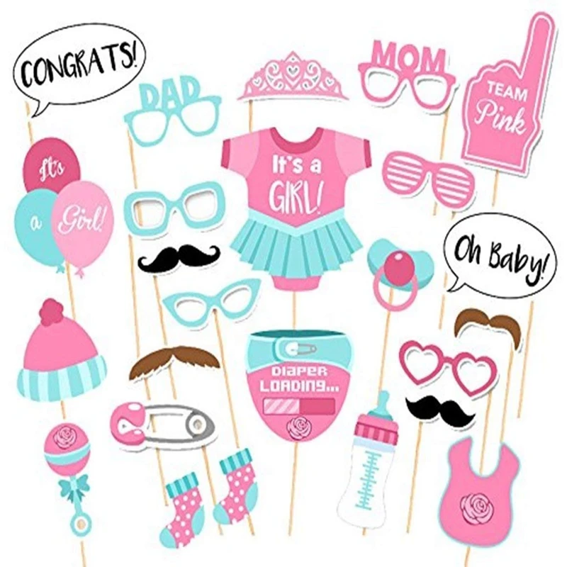 Baby Shower Balloons Pink Blue Hanging Bunting Banners Happy Birthday Party Decoration Kids Toy Boy Girl Favors Supplies | Дом и сад