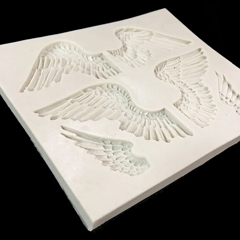 Sugarcraft большой в форме крыльев Ангела шоколадные конфеты силиконовые формы