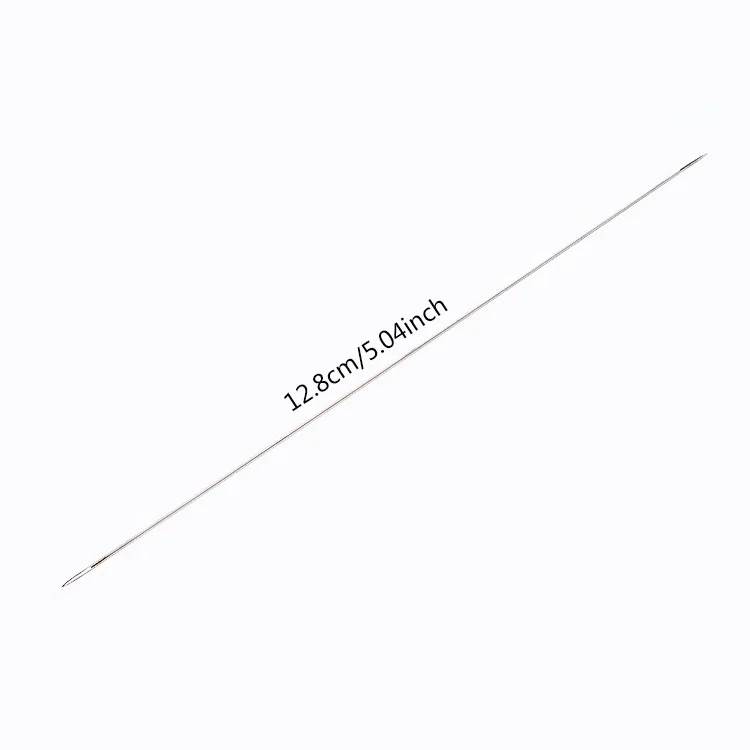 1Pcs 12.8cm LMDZ изогнутые иглы для бисероплетения с большим глазом иглы для бисероплетения бусины и жемчуг нитка шнур Ювелирный инструмент 5,8 см-12,8 см - Цвет: 1Pcs 12.8cm
