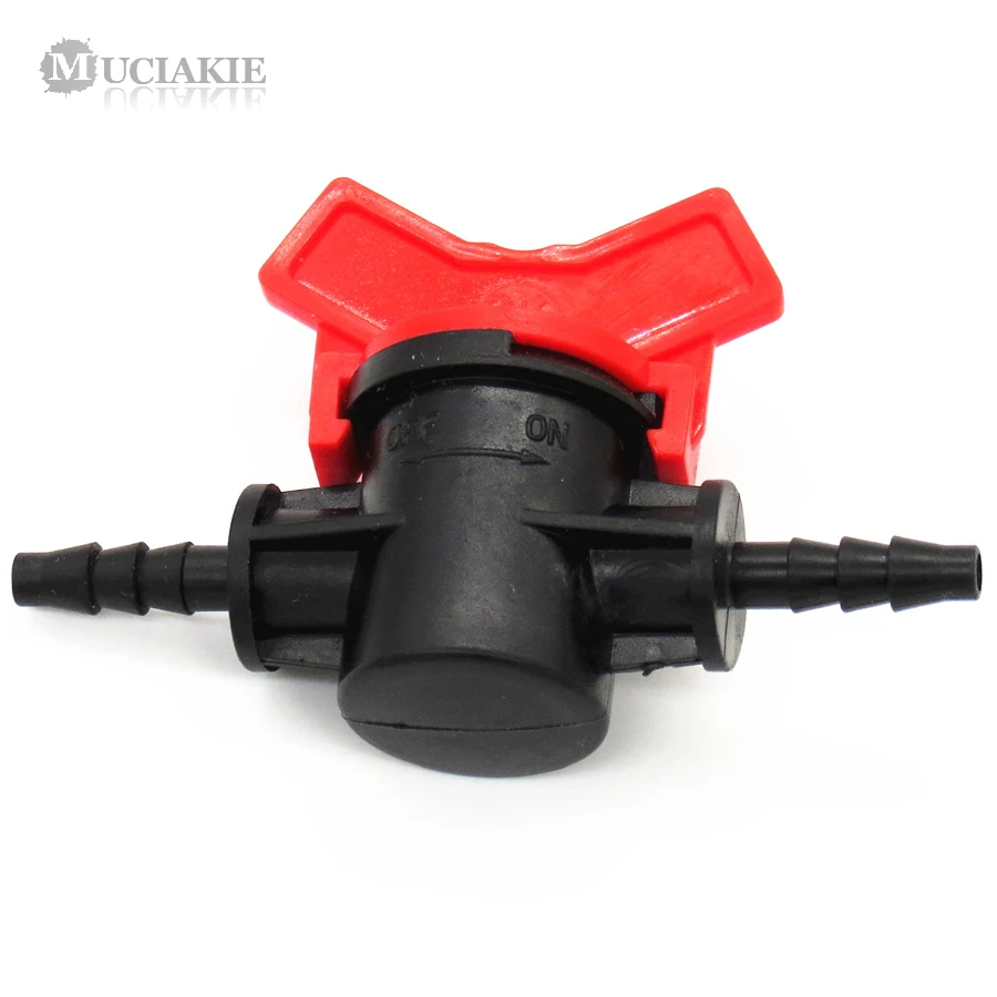 MUCIAKIE 2 шт. 1/4 ''прямой переключатель клапана для 4/7 мм шланг микро трубы
