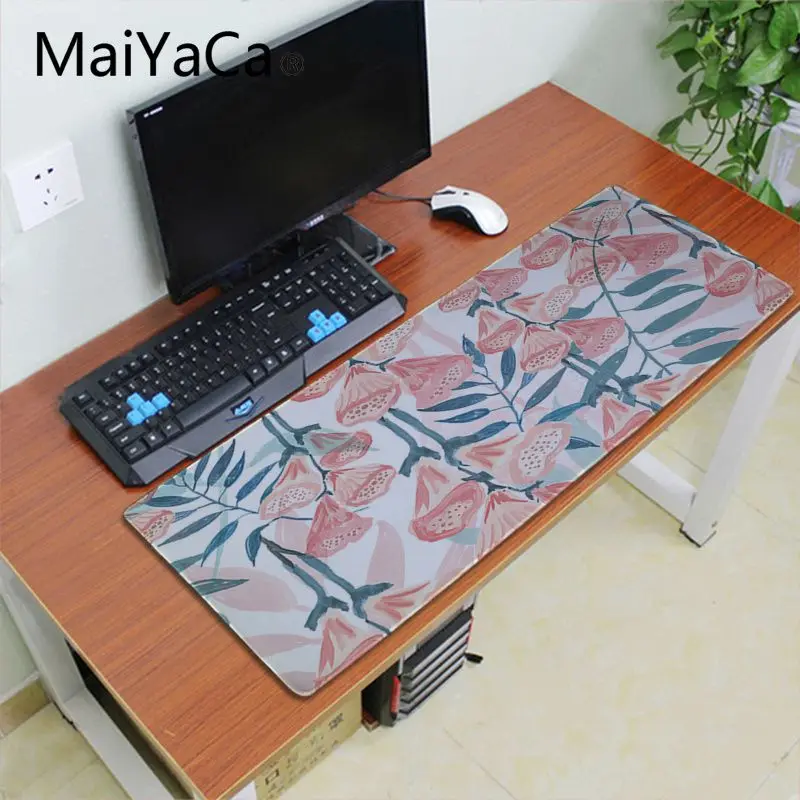 Maiyaca цветочные фоны с узором офисные мыши геймер игровой коврик для xl скоростная