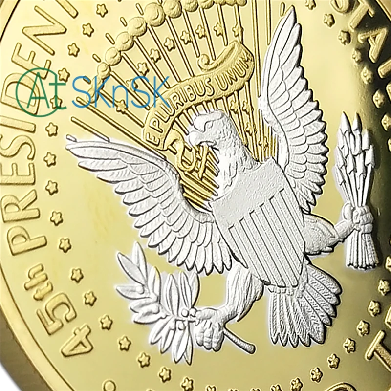 1/3/5/10 шт. монета Дональда Трампа Liberty In God 45 й президент США коллекция
