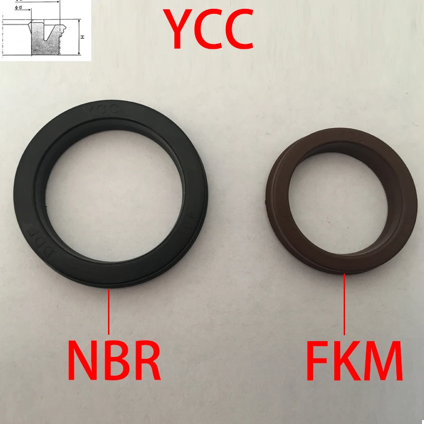 Фото YCC 32*24*6 32x24x6 40*30*6 40x30x6 GP Y-QGP черный NBR коричневый Фтор FKM резиновый поршень пневматического цилиндра уплотнение сальника №1
