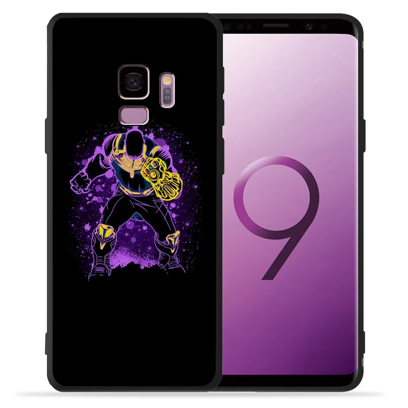 Мягкий Черный силиконовый чехол из ТПУ для Samsung Galaxy S8 S9 S10Plus Etui Avengers: Endgame S6 S7 Edge S10