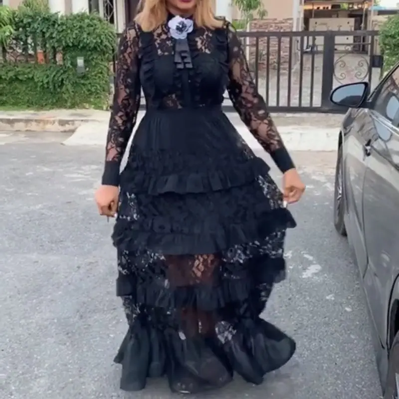 Летние сексуальные белые элегантные африканские милые женские длинные платья