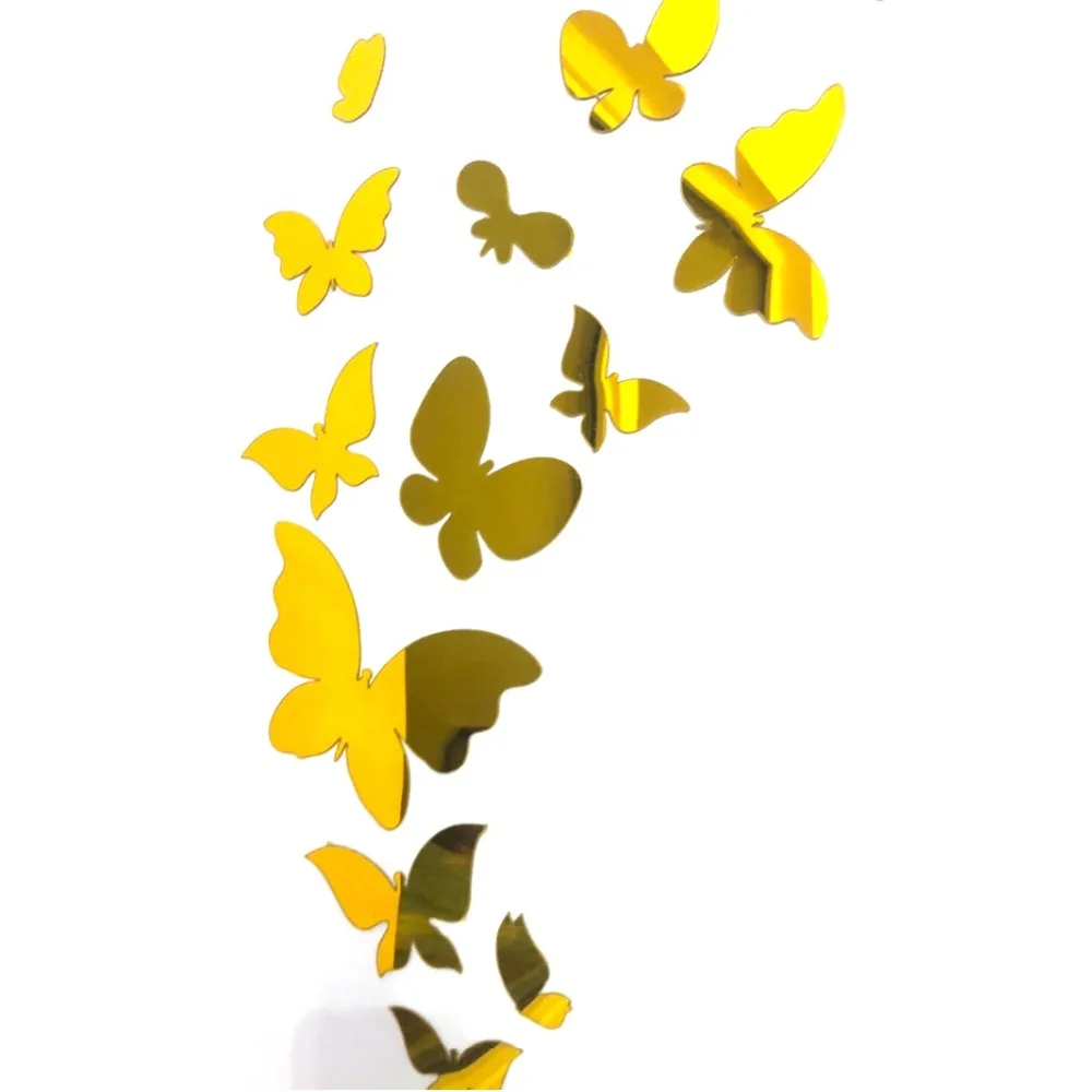Многофункциональный дизайн &quotБабочка&quot Щепка для заеркальной стены Сделай Сам