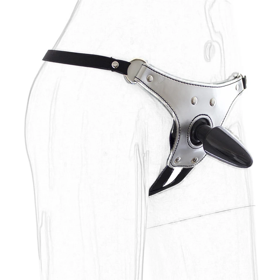 CamaTech Кожа Женский Пояс верности трусики нижнее белье стринги с Анальный Butt Вилки