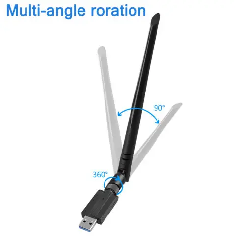 1200 Мбит/с двухдиапазонный 2 4 ГГц 5 беспроводной USB 3 0 WiFi адаптер 802.11AC w/антенна LAN 3C14