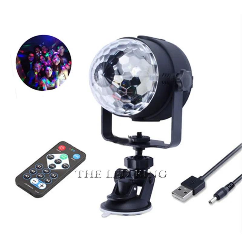 Хрустальный волшебный шар RGB 9 Вт светодиодная сценическая лампа с USB DJ KTV диско
