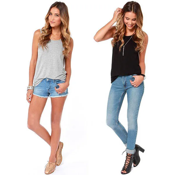 Повседневный Женский однотонный черный серый жилет с треугольным вырезом на