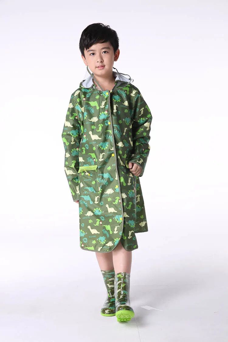 Плащ-дождевик с динозавром для детей плащ-дождевик малышей пончо Детские