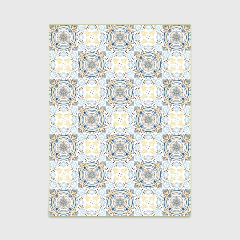 Персидский стиль простые коврики геометрические ковры с цветочным принтом