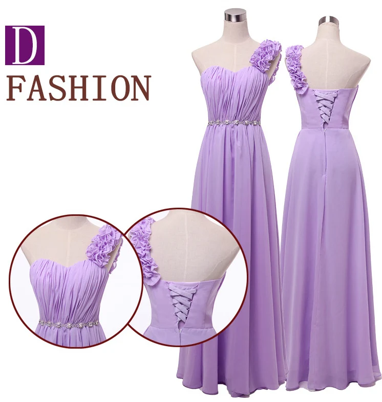 Vestidos de sirena elegantes длинное шифоновое платье подружки невесты с v-образным вырезом до 50 платье лавандового размера плюс B2742