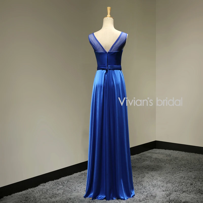 Vivian's Bridal ТРАПЕЦИЕВИДНОЕ элегантное глубокое круглое декольте Длина до пола