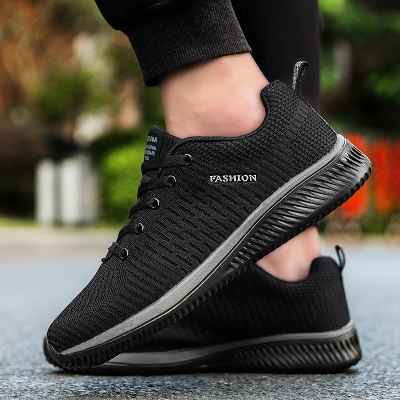 Мужские кроссовки KLYWOO Flyknit повседневные сетчатые со шнуровкой легкие дышащие