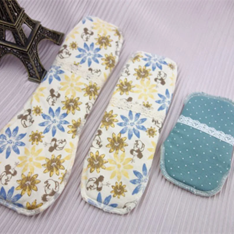 6Pcs Mix 3 size Reusable Washable Sanitary Pads Menstrual Pad Cloth Maternity Mama napkin Panty Liners Day / night | Красота и