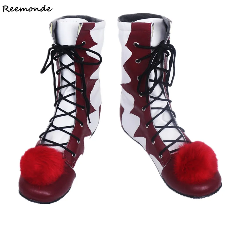 Movie Stephen King's It Pennywise Cosplay Costume Shoes Male Female Clown Boots Custom Halloween Christmas Accessories For Men