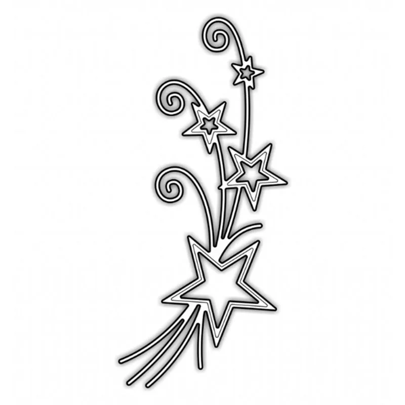 

Stars Flower Vine Stencil Metal Cutting Dies DIY Scrapbooking Embossing Paper Cards Making Crafts Supplies New 2018 Diecut Dies