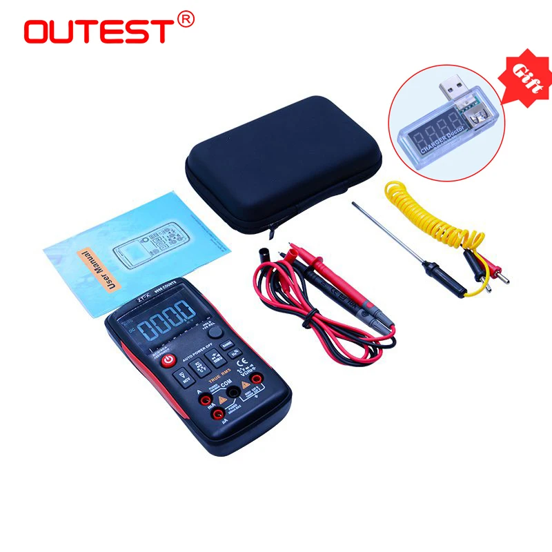 

ZT-X Digital Multimeter Transistor multimetro Tester rm esr Electrical Meter True RMS 409b Volt Amp Ohm Tester multimetr