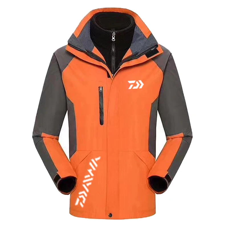 Мужская спортивная одежда Daiwa теплая куртка с капюшоном костюм для горного