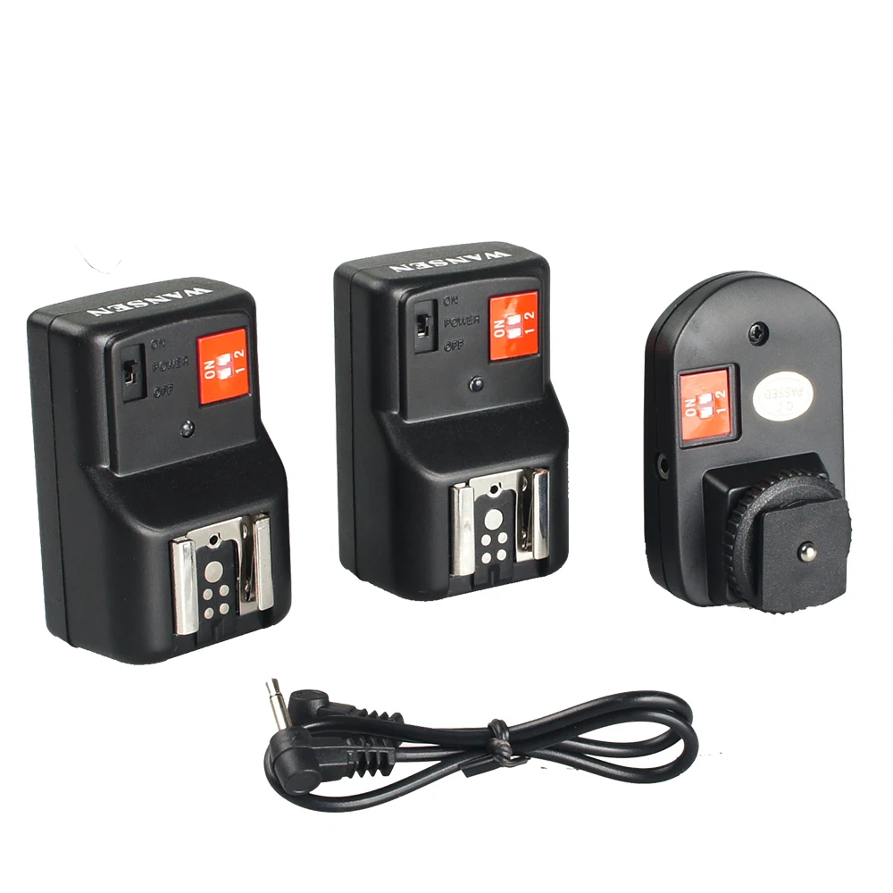 Wansen PT 04GY 4 канала беспроводной пульт дистанционного вспышки Speedlite триггер + 2