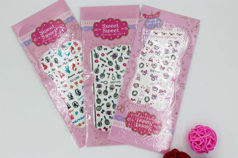 1 Лист Переноса Воды Наклейки Принцесса Микки Минни Ногтей Мультфильм Nail Art