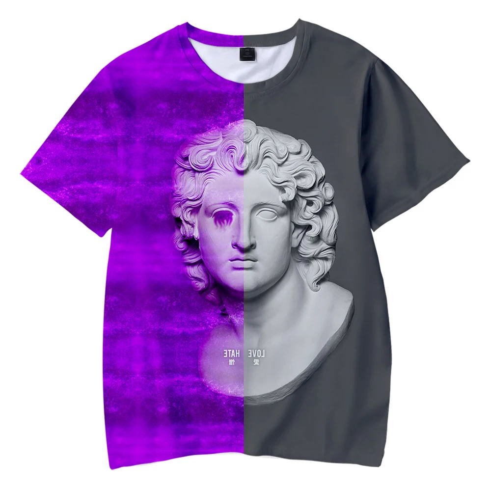 Детская одежда с 3D принтом Vaporwave футболка для косплея лето 2019 | Мужская