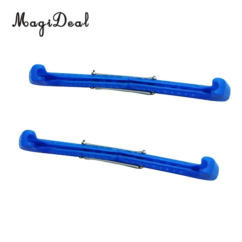 2 пары пластиковых защитных чехлов для фигурок хоккея с шайбой|skate blade cover|figure skating