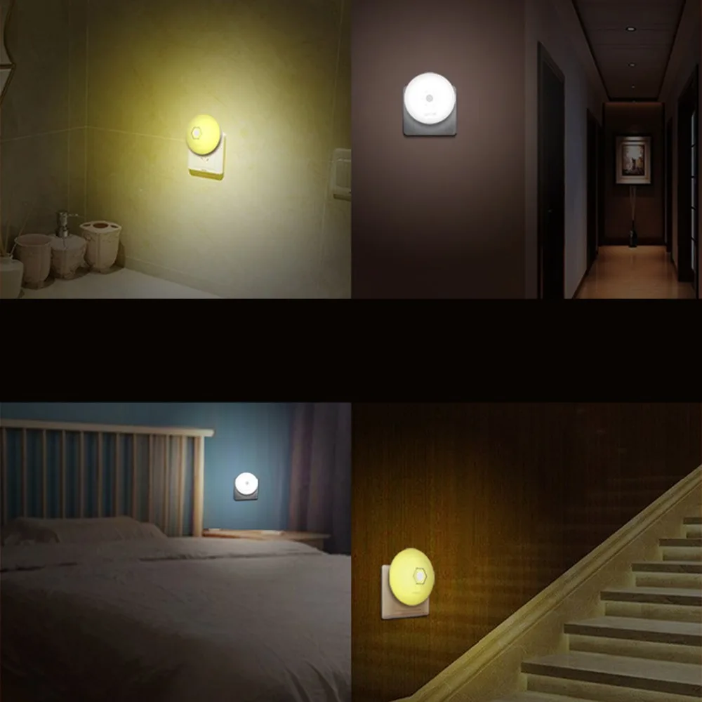 Night Light Motion Sensor Lights LED Removable 360 Degree Rotation Human for Bedside Toilet Corridor | Лампы и освещение