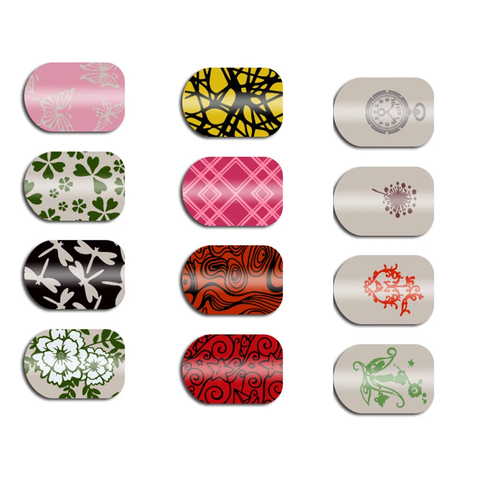 Пластина для стемпинга нейл арта цвета Paradise 01 12x65 мм уникальные Nailart