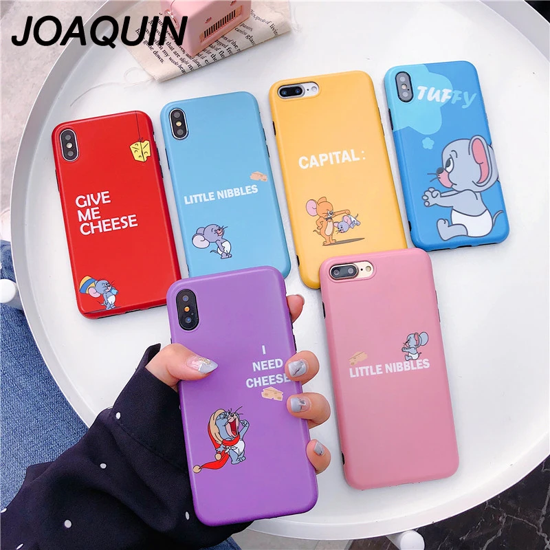 highest Funny Cartoon Tom Jerry Case for iPhone X XR Xs Max 8 7 6 6s Plus Ultra Thin Slim Fit Soft Cover Cases Coque |
