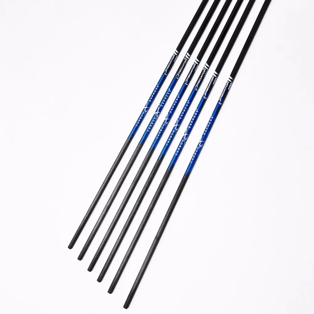 Охота стрельба из лука болты 6/12 шт. чистый углерод стрелка вал Spine600 900 ID4.2mm