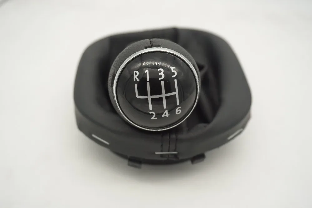 

6-скоростная ручка переключения передач, рычаг переключения передач для VW/Touran/Caddy/MK2, кожа 12 мм