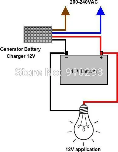 60W дизель-генератор Батарея Зарядное устройство 12V 5A переменного тока изменяются во постоянного тока