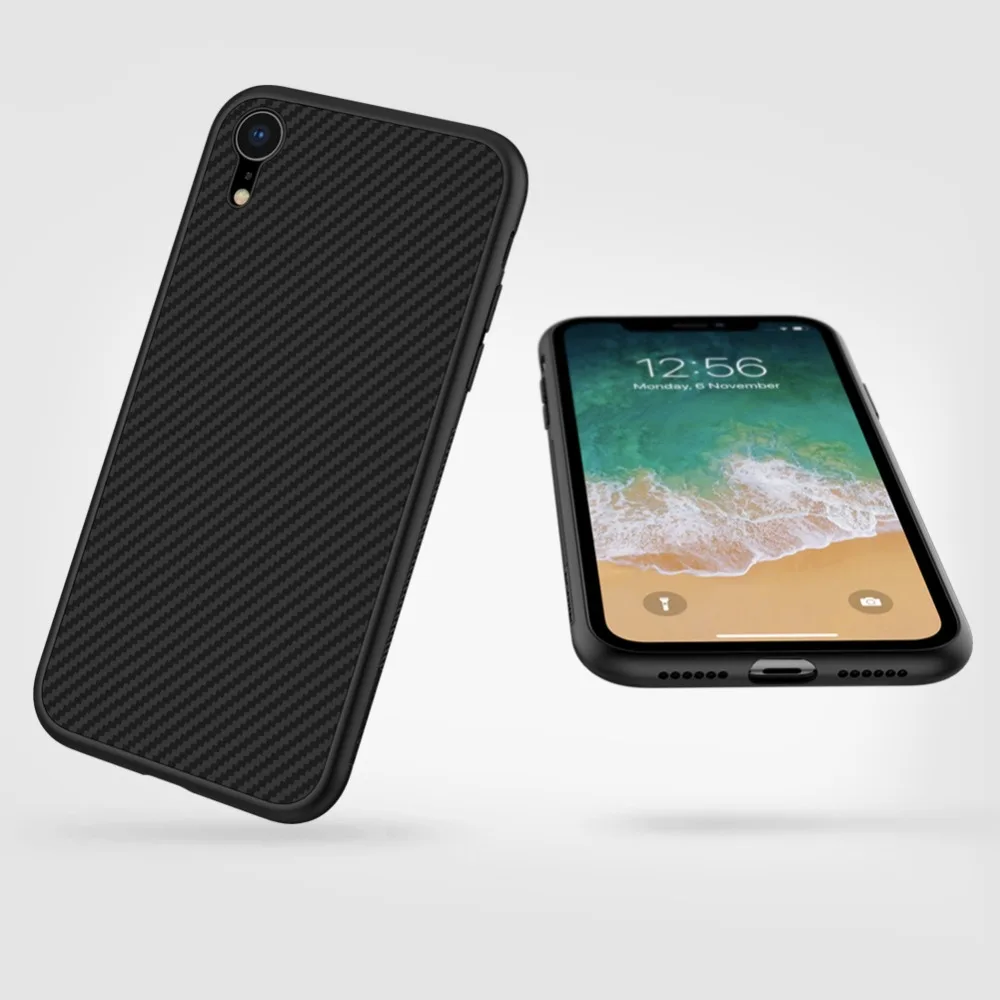 Nillkin synthetic Carbon fiber сотовый Чехол для телефона iPhone 11 Pro Max XS XR X 6 6S 7 8 Plus Жесткий PP