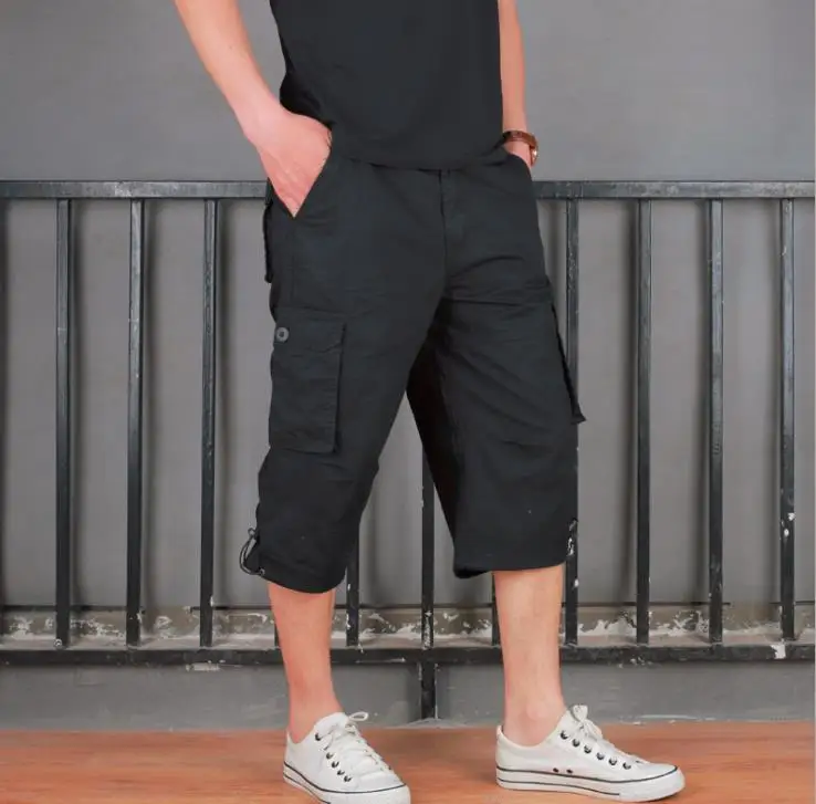 2019 High Quality Mens Cotton Short Multi Pocket Military Men Cargo Pants Baggy Hot Breeches Shorts | Мужская одежда