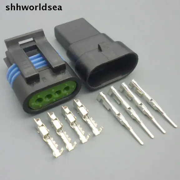 Shhworldsea 5/30/100 комплектов 1 5 мм 4p 4way набор авто провода Мужской Женский Разъем датчик