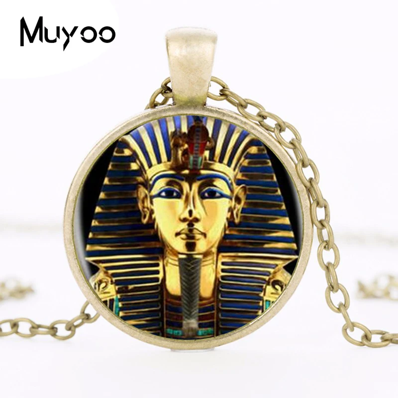 Ожерелье с подвеской логотипом King стат Tutankhamun золотой король искусство ручной