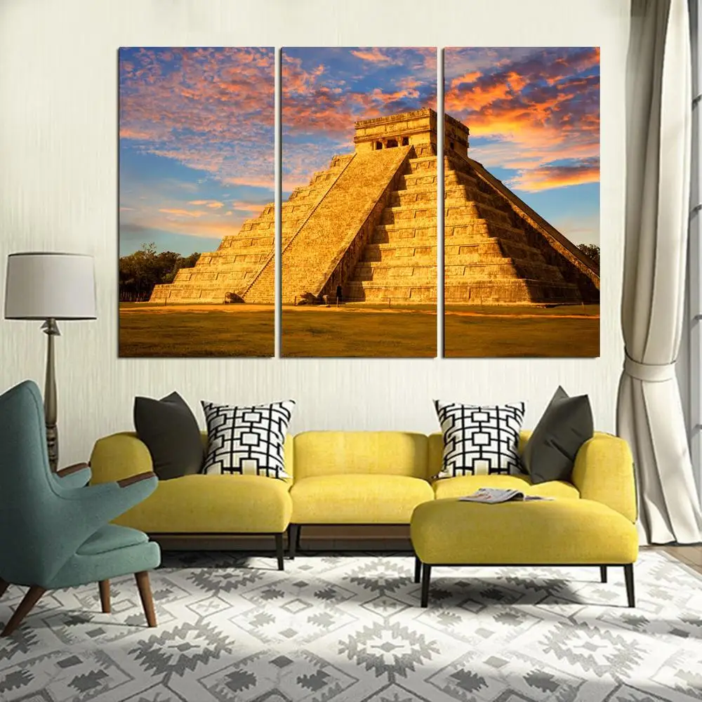

Drop shipping 3 Panel printed painting Landscape painting Wall Art Picture Home Decoration Living Room Modern painting LS446