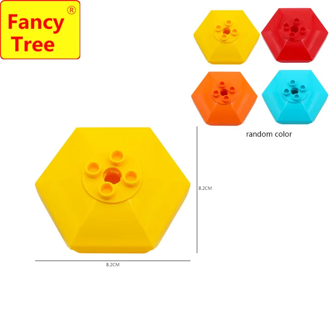 Совместим с Duplo DIY блоки слайд лестница колесо обозрения качели зонтик Творческие