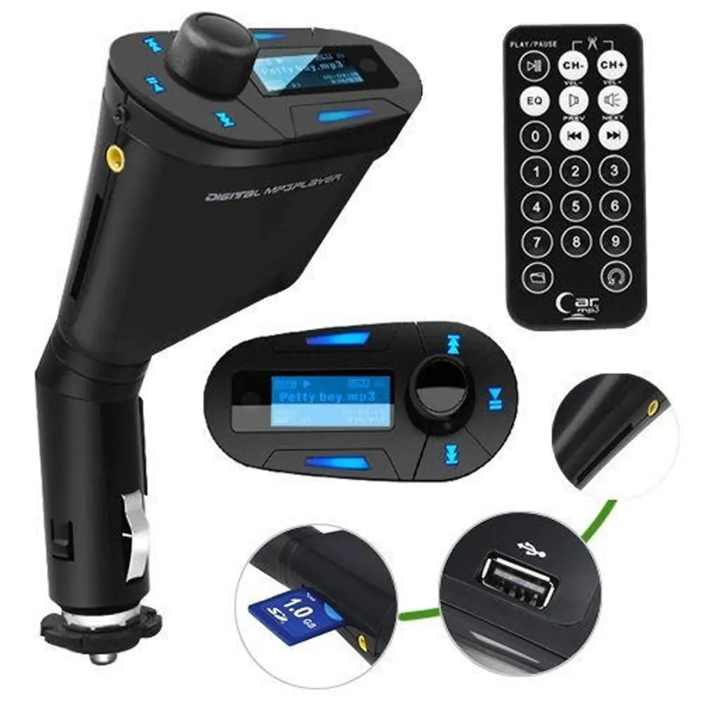 Автомобильный комплект mp3 плеер беспроводной fm передатчик модулятор USB разъем