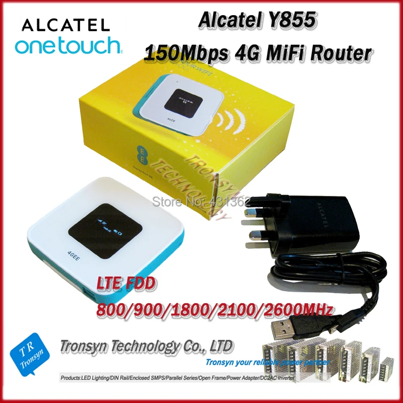 Оригинальный разблокированный LTE FDD 150 Мбит/с Alcatel One Touch Y855 4G MiFi роутер поддержка